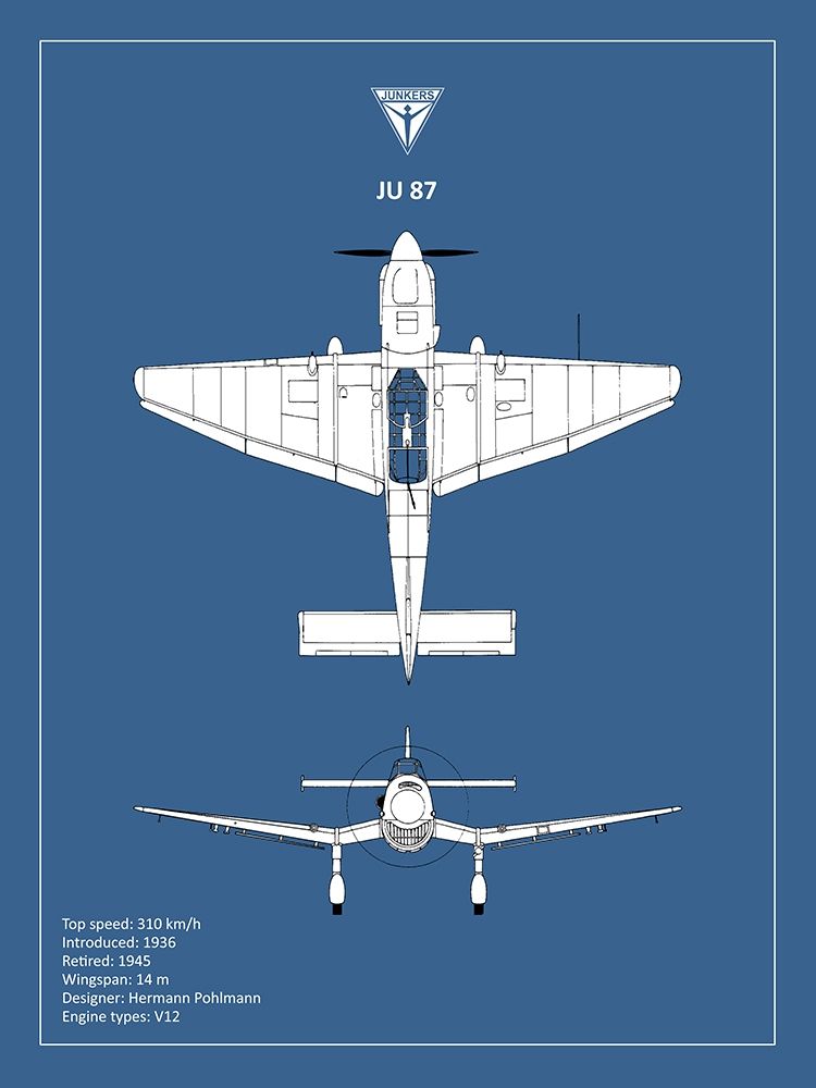 BP Junkers JU87  art print by Mark Rogan for $57.95 CAD