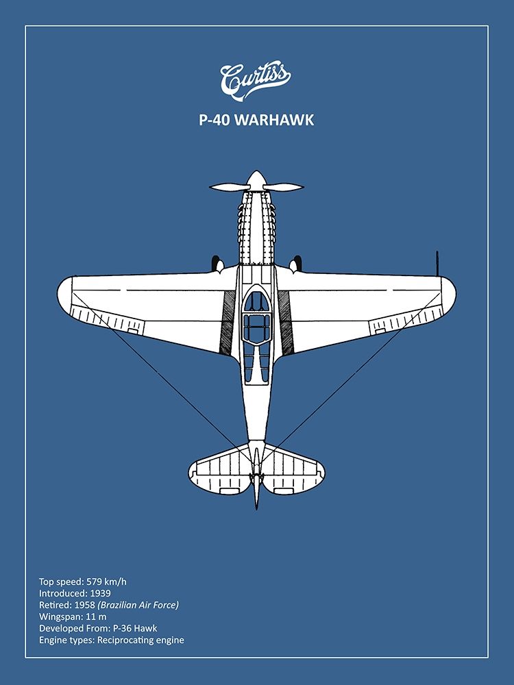 BP P-40 Warhawk  art print by Mark Rogan for $57.95 CAD