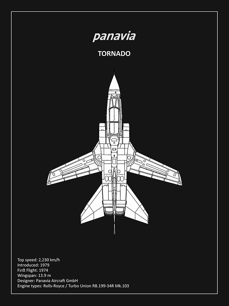 BP Panavia Tornado Black  art print by Mark Rogan for $57.95 CAD