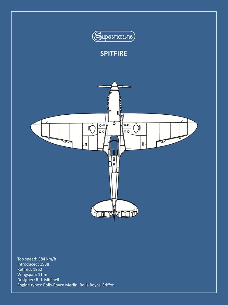BP Supermarine Spitfire  art print by Mark Rogan for $57.95 CAD