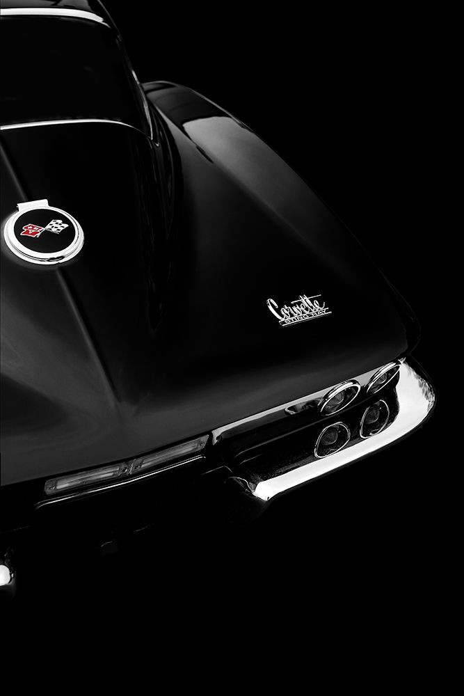 The Corvette Stingray In Black art print by Mark Rogan for $57.95 CAD