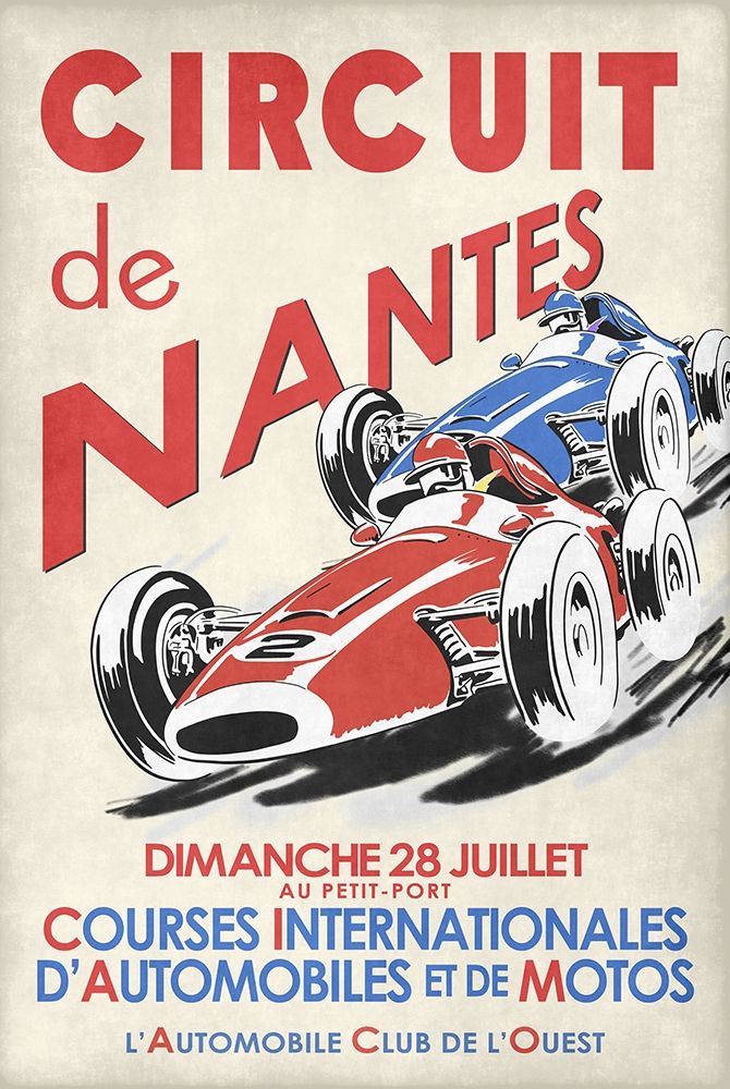 Circuit De Nantes 1946 art print by Mark Rogan for $57.95 CAD