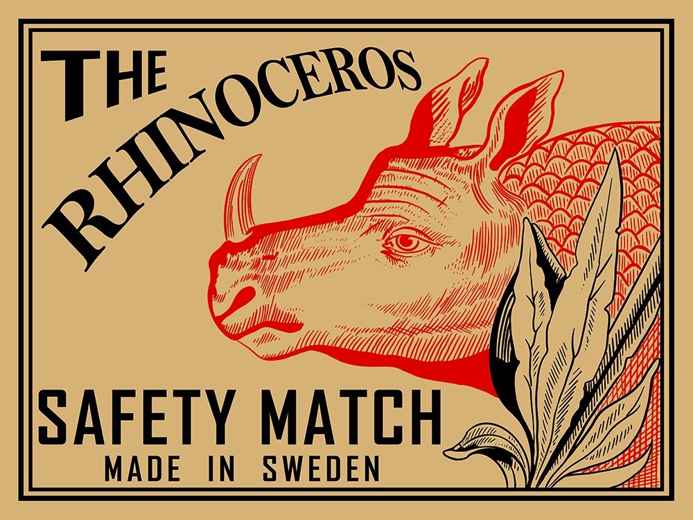 Rhino Matches art print by Mark Rogan for $57.95 CAD