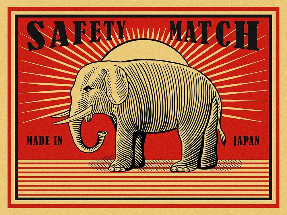MRoagn Elephant Matches art print by Mark Rogan for $57.95 CAD