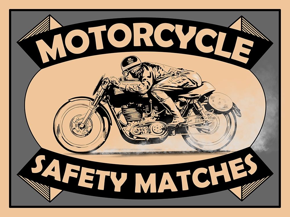 Motorcycle Safety Matches art print by Mark Rogan for $57.95 CAD