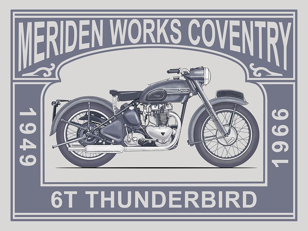 6T Thunderbird Meriden Works art print by Mark Rogan for $57.95 CAD