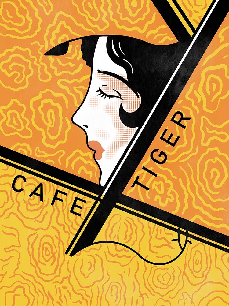 Cafe Tiger art print by Mark Rogan for $57.95 CAD