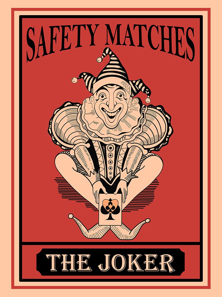 Joker Safety Matches art print by Mark Rogan for $57.95 CAD