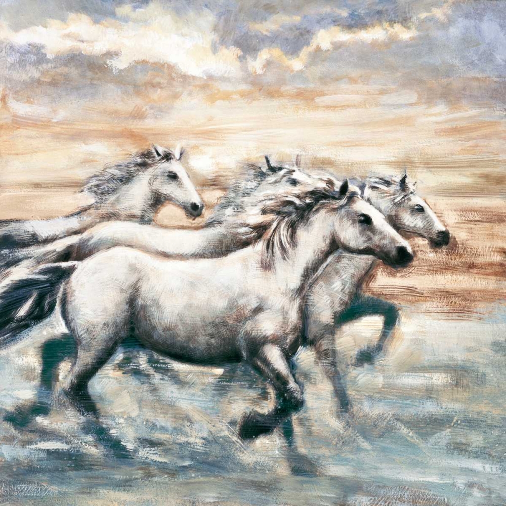 Running Horses II art print by Ralph Steele for $57.95 CAD