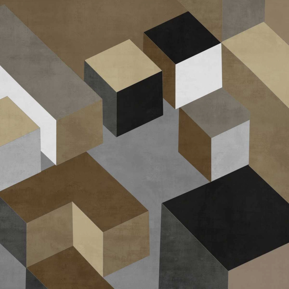Cubic in Neutral I art print by Todd Simmions for $57.95 CAD