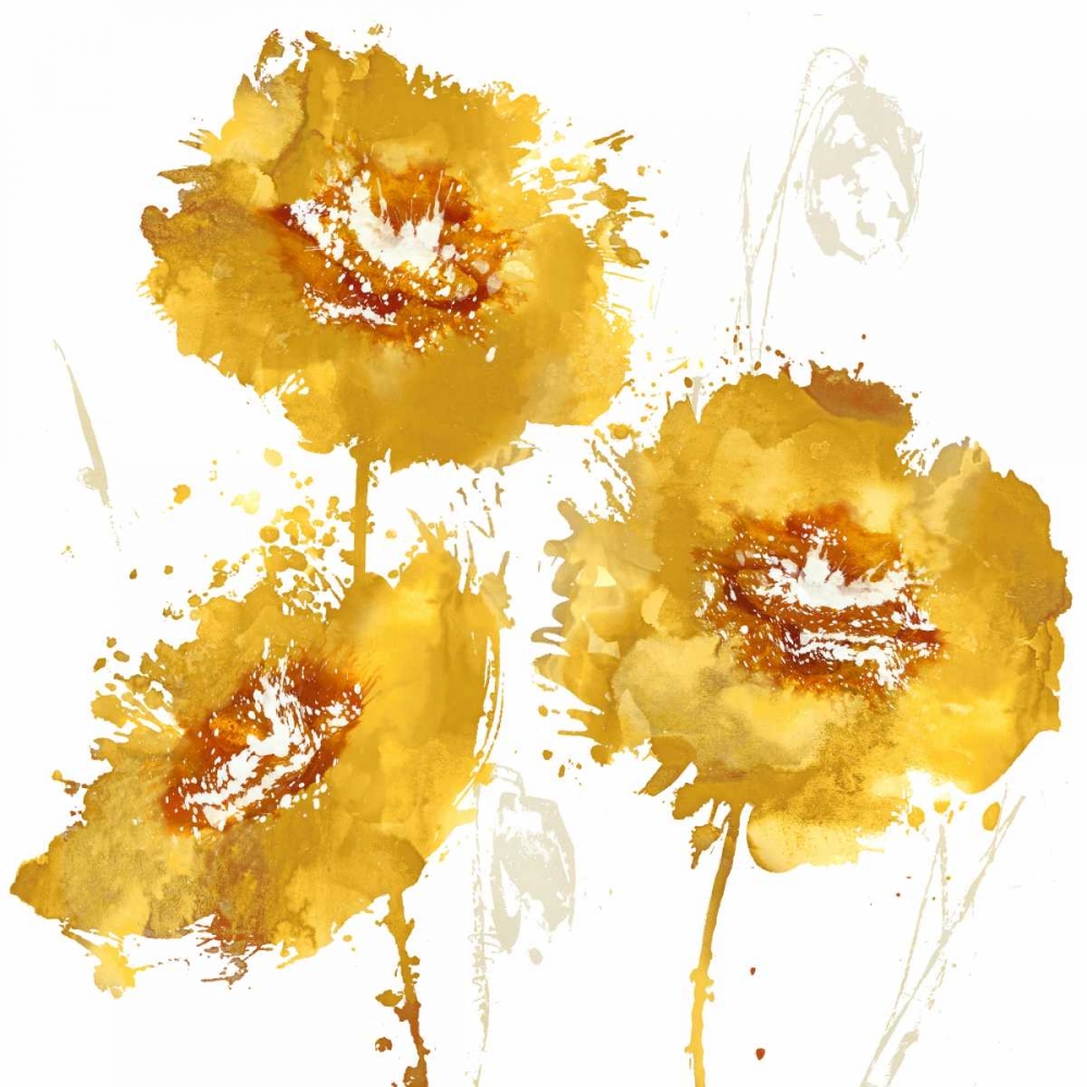 Flower Burst Trio in Amber art print by Vanessa Austin for $57.95 CAD