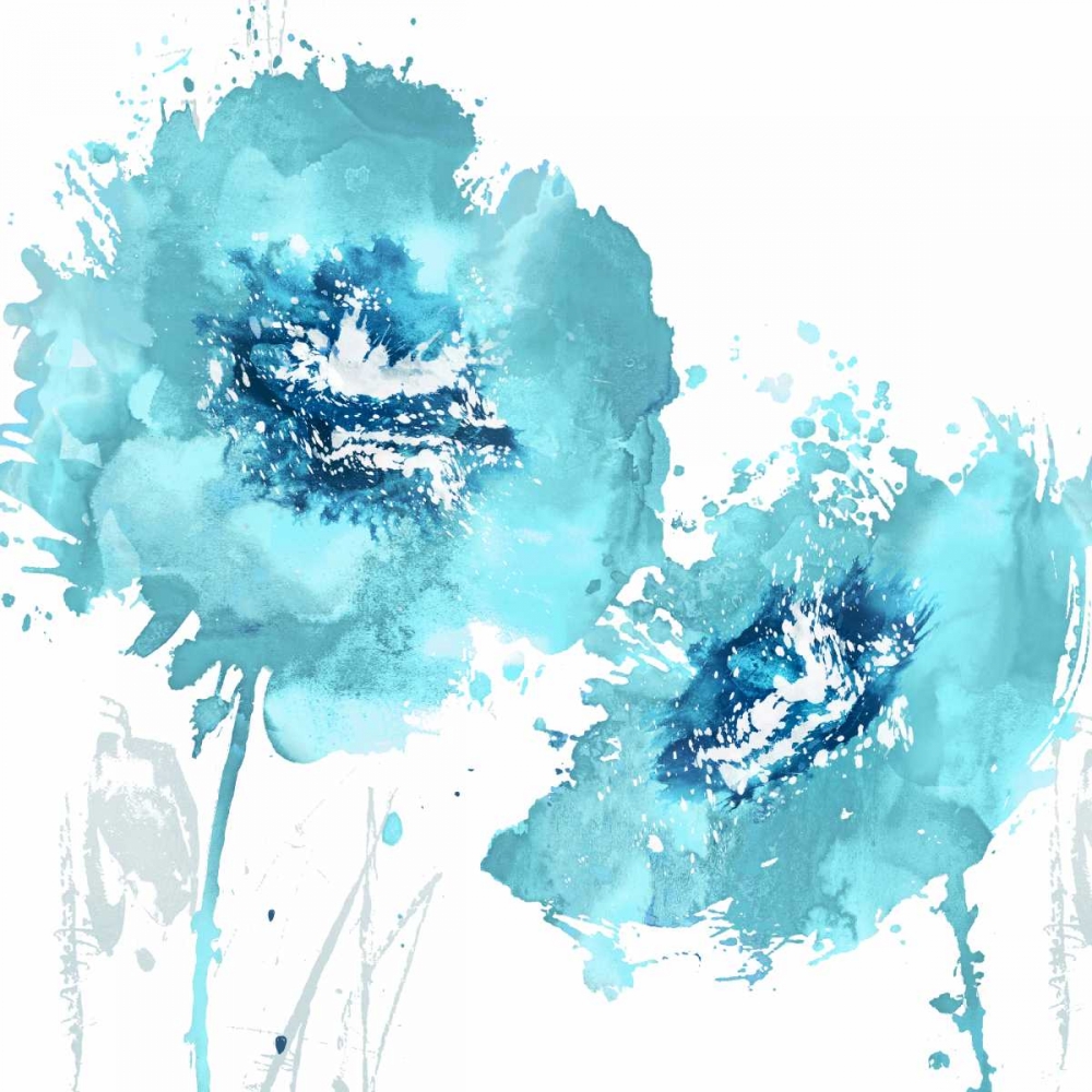 Flower Burst in Aqua II art print by Vanessa Austin for $57.95 CAD