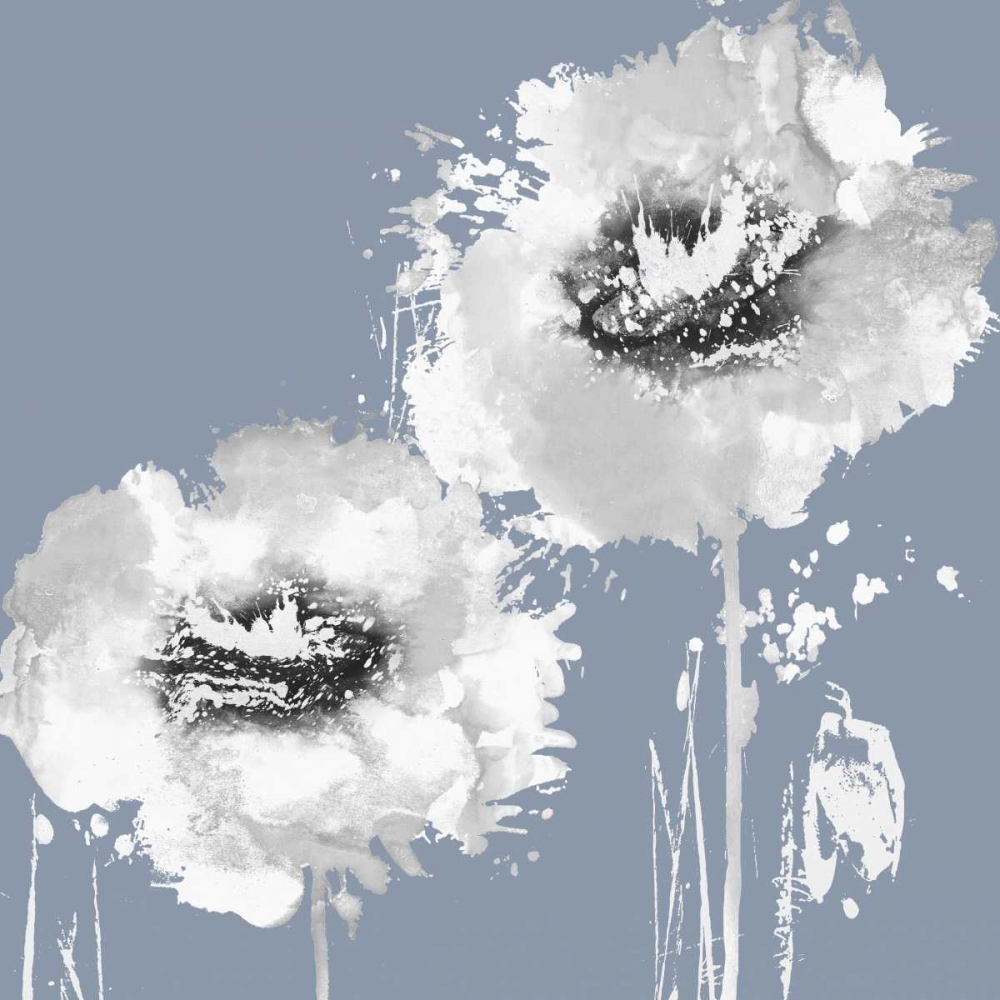 Flower Burst on Grey I art print by Vanessa Austin for $57.95 CAD