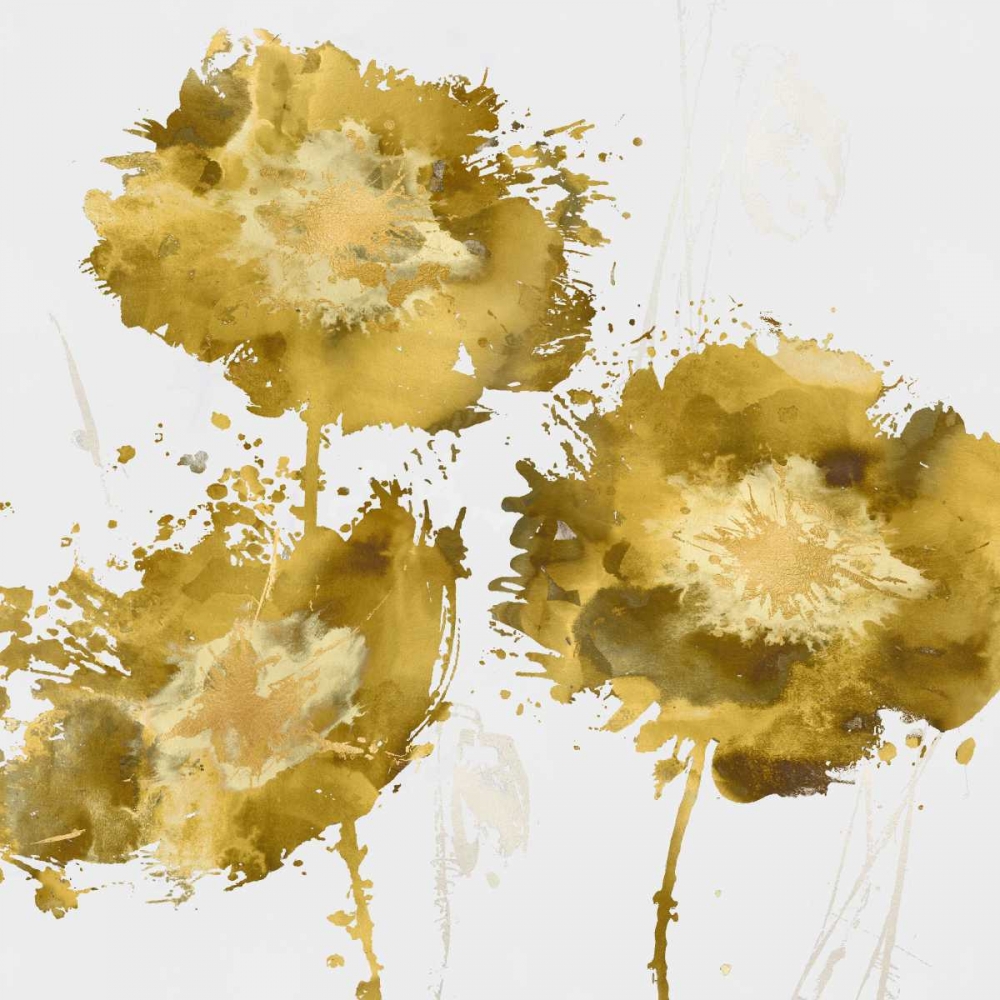 Golden Flower Burst I art print by Vanessa Austin for $57.95 CAD