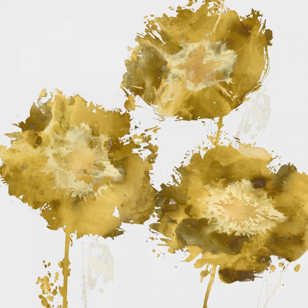Golden Flower Burst II art print by Vanessa Austin for $57.95 CAD