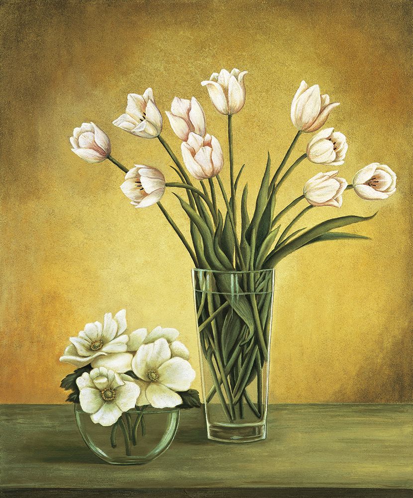 Tulipes blanches art print by Virginia Huntington for $57.95 CAD
