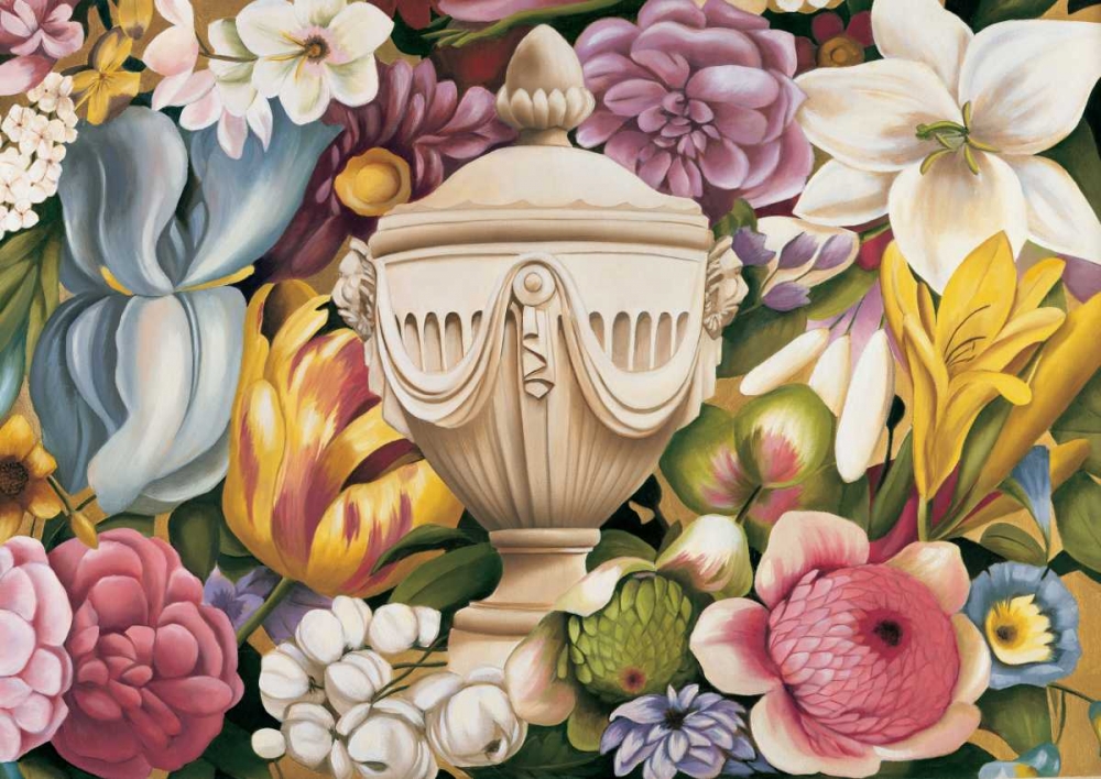 Floral Festa I art print by Virginia Huntington for $57.95 CAD