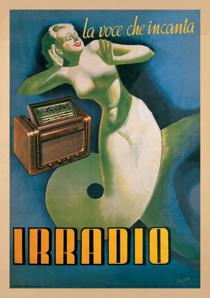 Irradio art print by Gino Boccasile for $57.95 CAD
