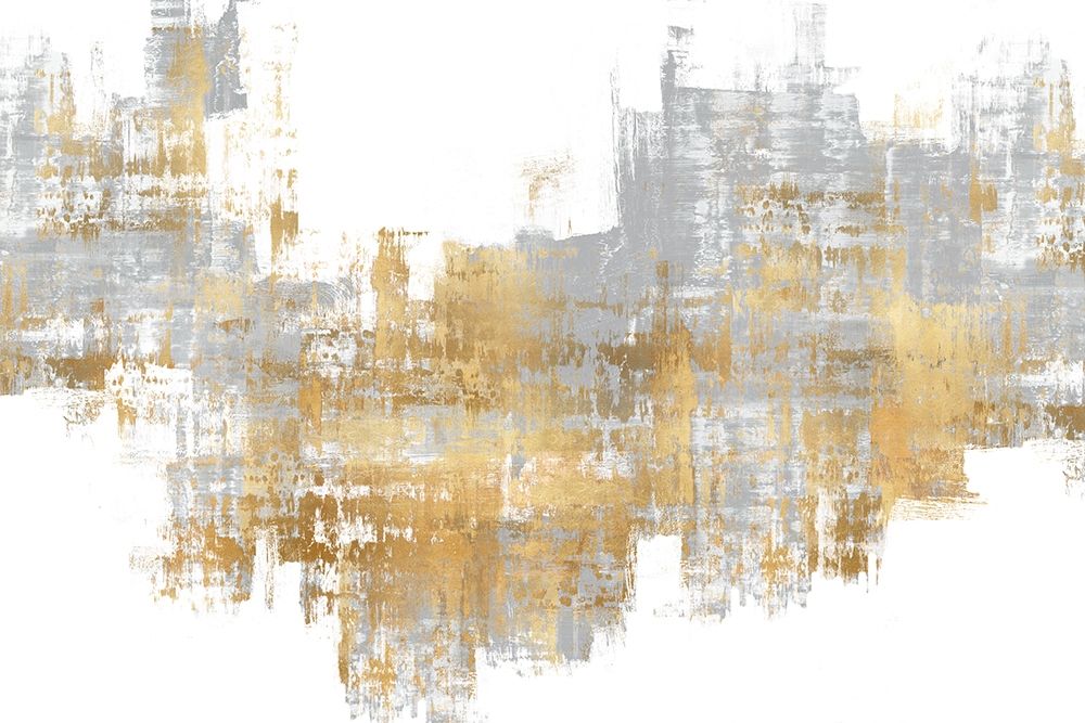 Dynamic Gold on Grey II art print by Alex Wise for $57.95 CAD