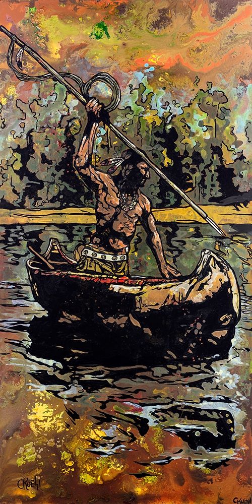 Canoe art print by Cody Kuehl for $57.95 CAD