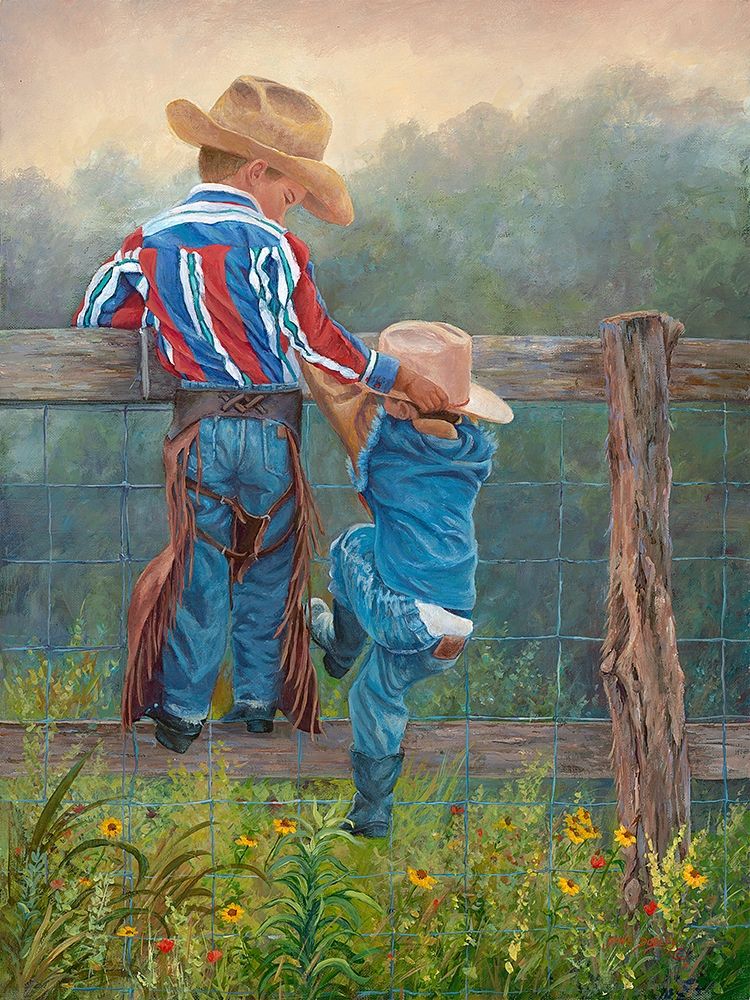 Cowboy Up art print by June Dudley for $57.95 CAD