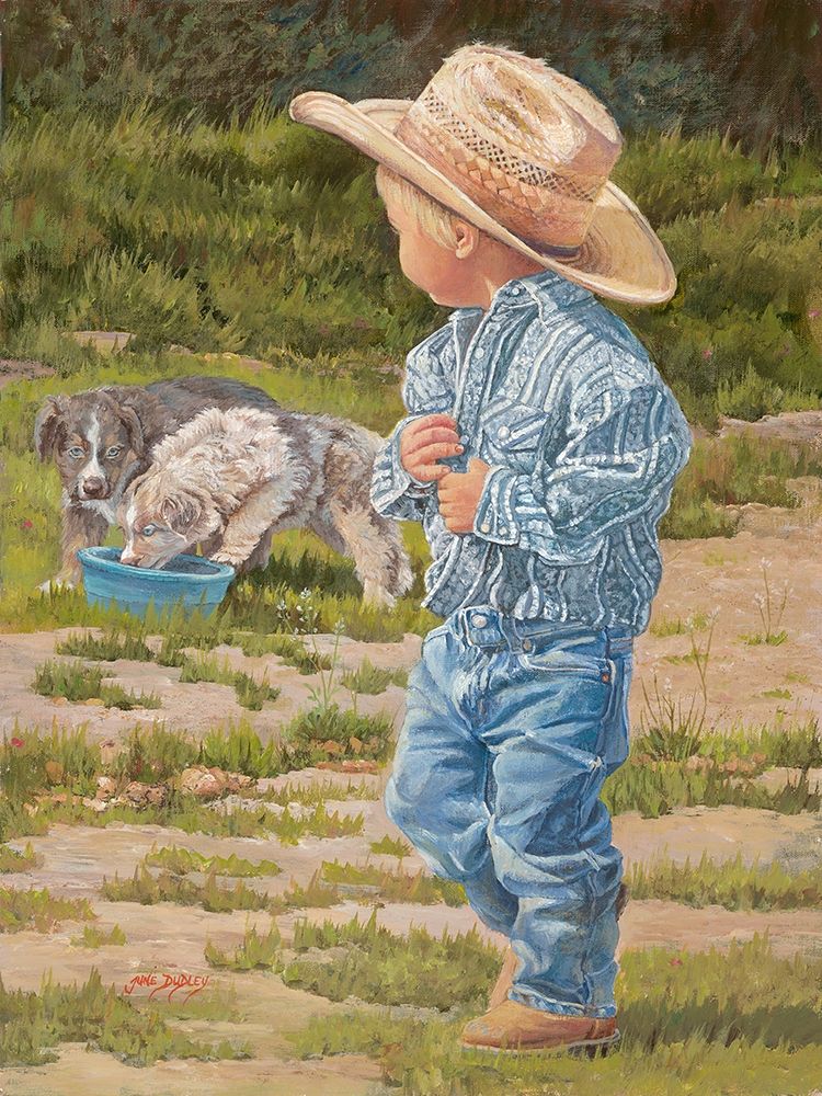 Little Boy Blue art print by June Dudley for $57.95 CAD