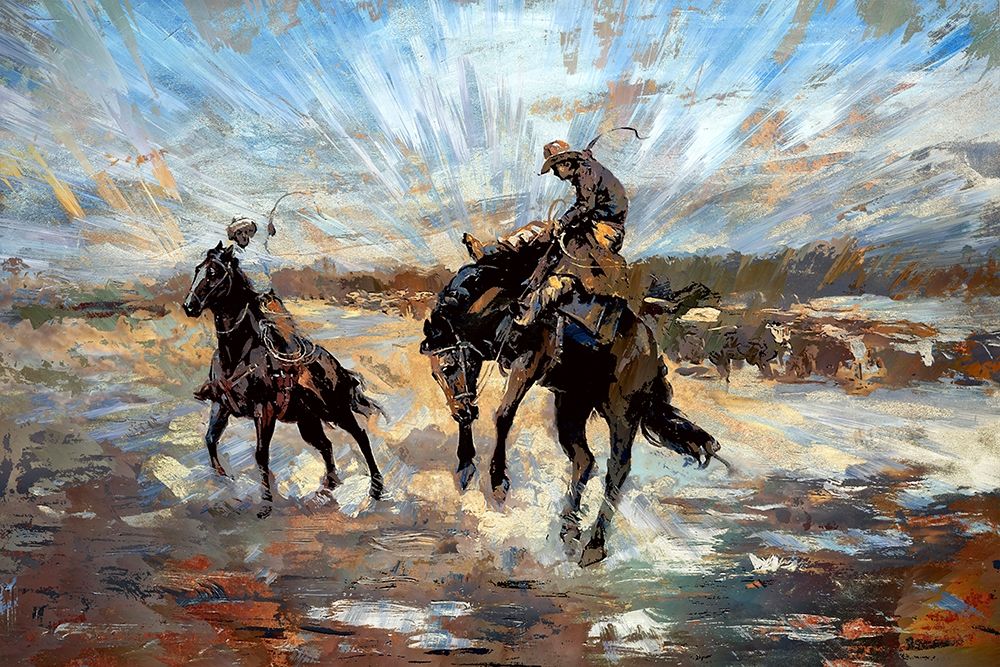 Buckin Bronco art print by Ronald Bolokofsky for $57.95 CAD