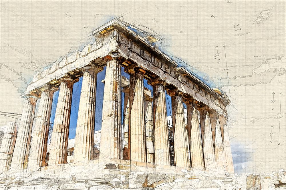 Acropolis IV art print by Ronald Bolokofsky for $57.95 CAD