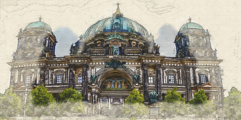 Berlin Cathdedral art print by Ronald Bolokofsky for $57.95 CAD
