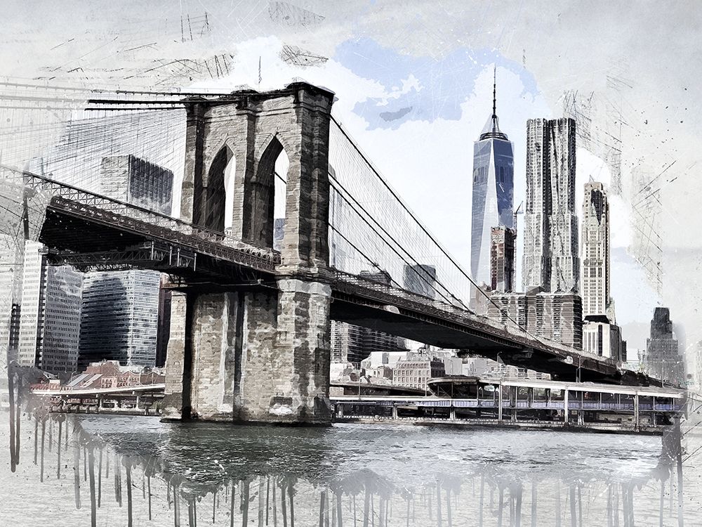 City Bridge art print by Ronald Bolokofsky for $57.95 CAD