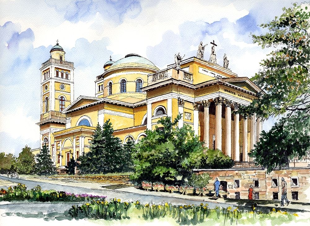 The Basilica Architecture art print by Ronald Bolokofsky for $57.95 CAD
