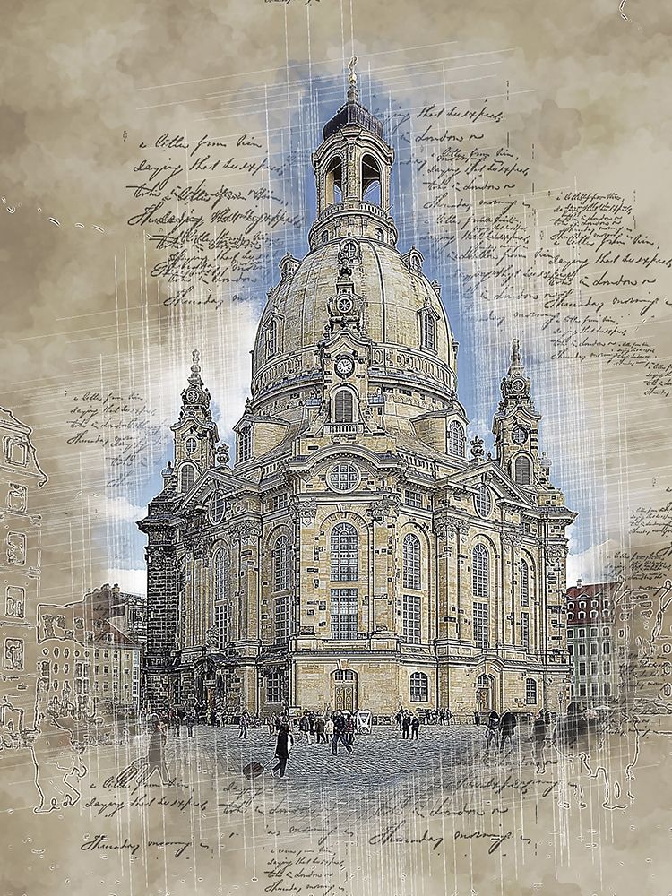 Dresden Chapel art print by Ronald Bolokofsky for $57.95 CAD