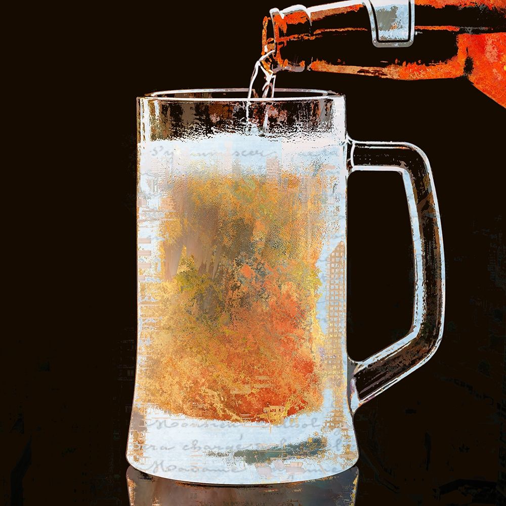 Pouring A Cold One art print by Ronald Bolokofsky for $57.95 CAD