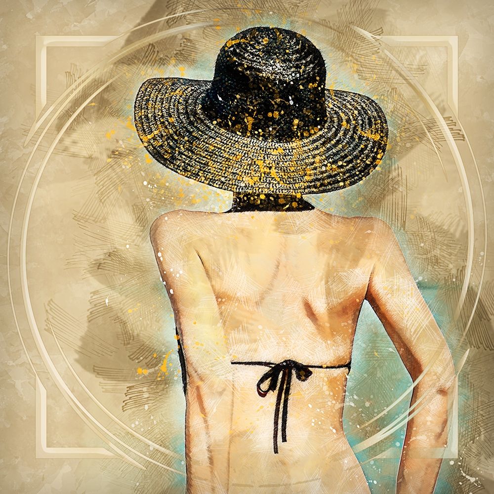 Bikini Top and Hat art print by Ronald Bolokofsky for $57.95 CAD