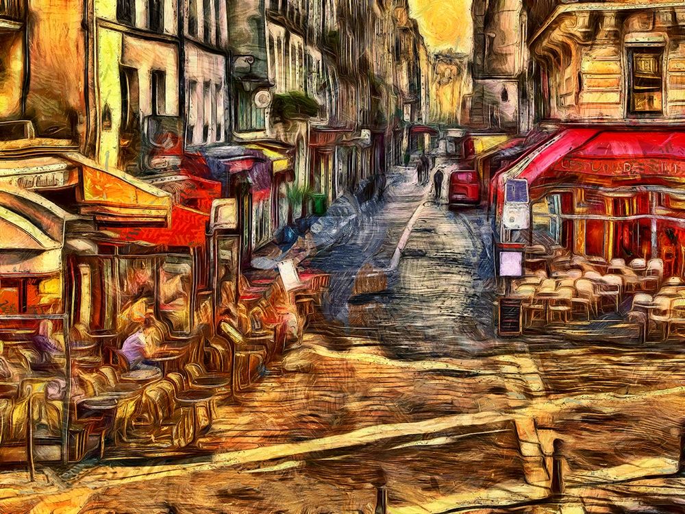 Breakfast In Paris art print by Ronald Bolokofsky for $57.95 CAD