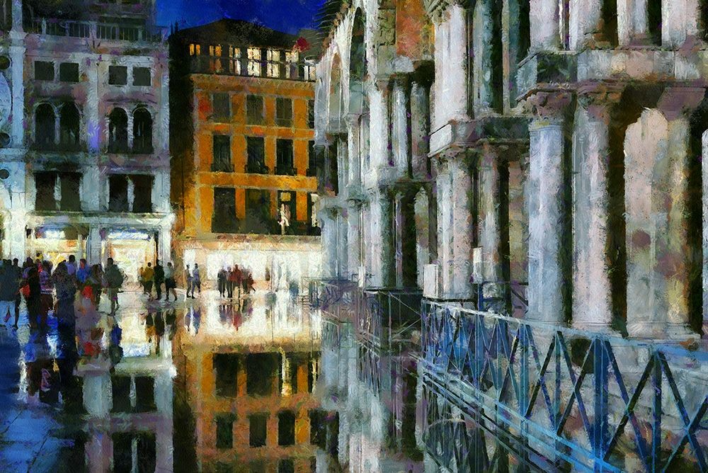 Flooding In St. Marks Square art print by Ronald Bolokofsky for $57.95 CAD