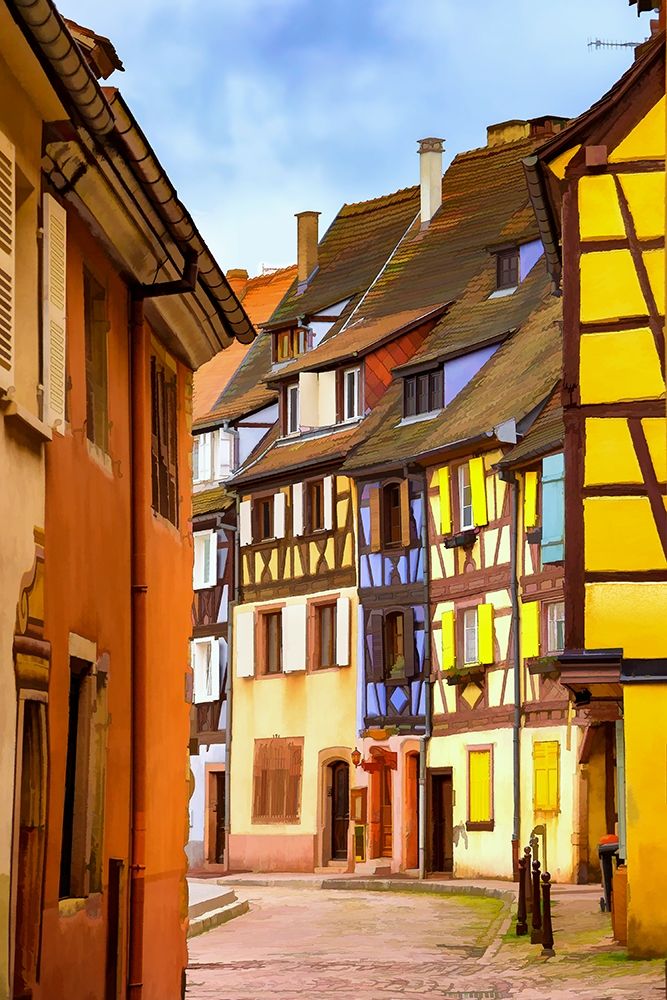 Narrow Streets of Colmar I art print by Ronald Bolokofsky for $57.95 CAD