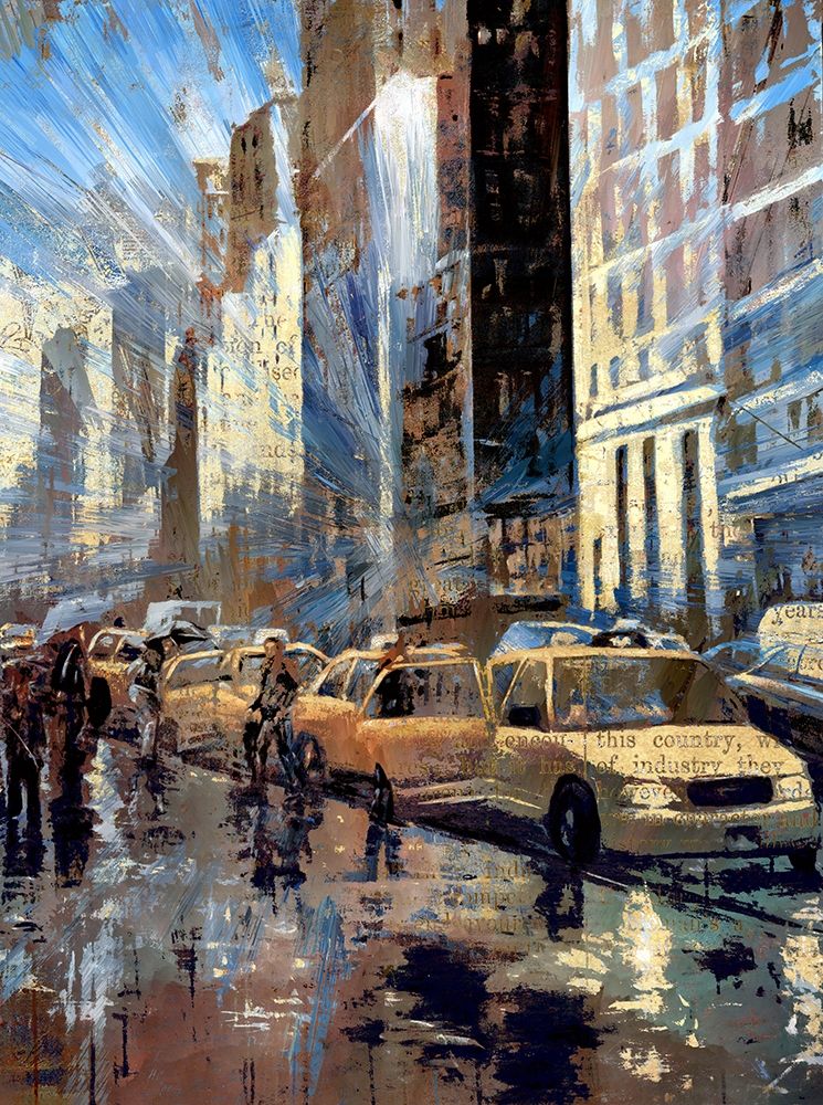 New York Taxis I art print by Ronald Bolokofsky for $57.95 CAD