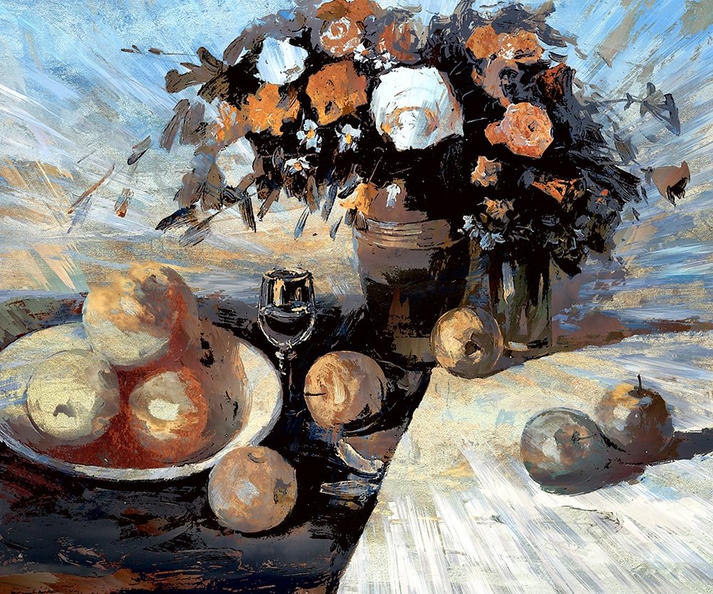 Apples, Flowers and Water II art print by Ronald Bolokofsky for $57.95 CAD