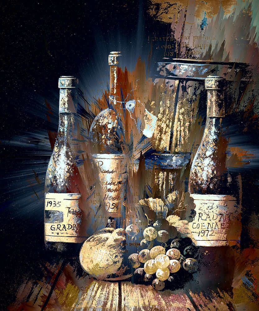 Vintage Wine I art print by Ronald Bolokofsky for $57.95 CAD