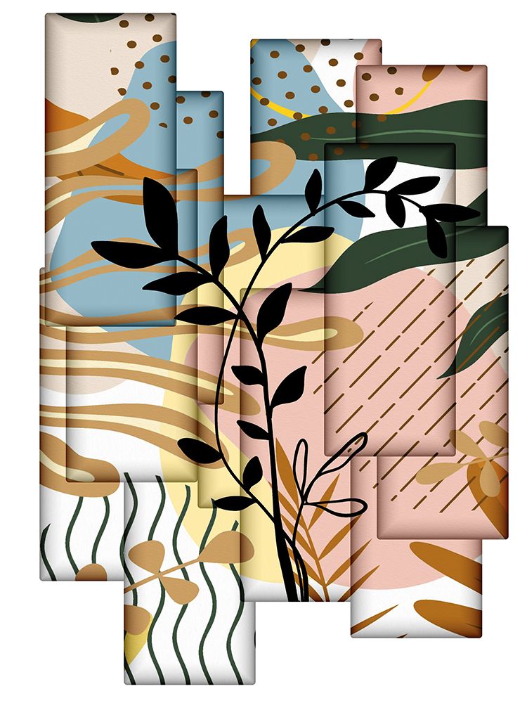 Abstract Collage 333 art print by Ronald Bolokofsky for $57.95 CAD