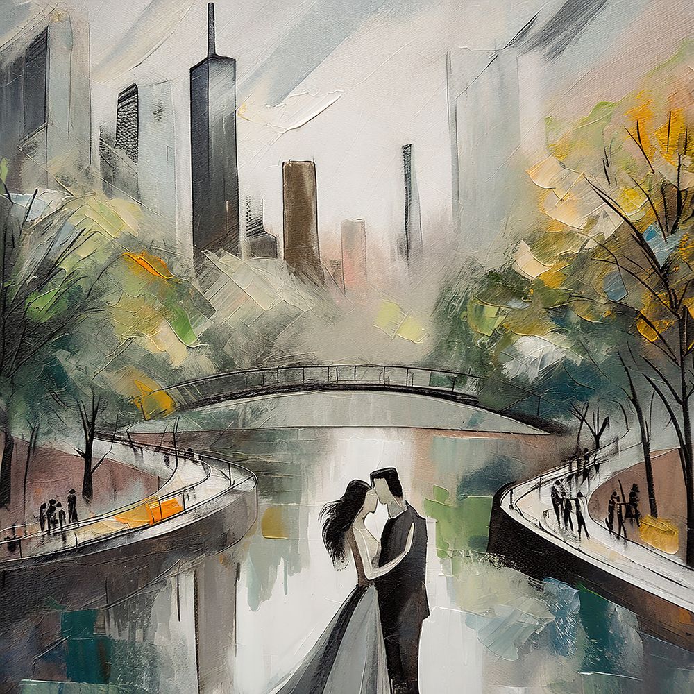 Park Avenue Kiss art print by Ronald Bolokofsky for $57.95 CAD