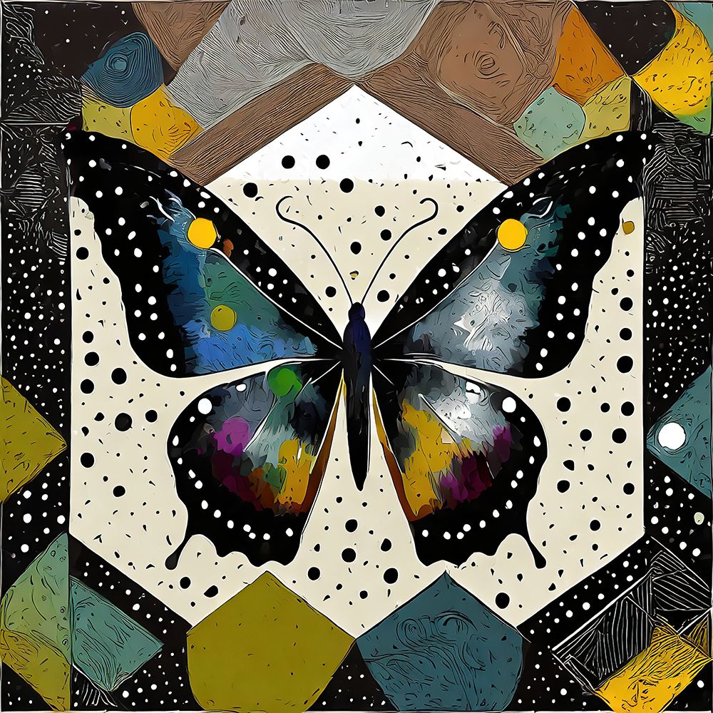 Polygonal Papillon art print by Ronald Bolokofsky for $57.95 CAD