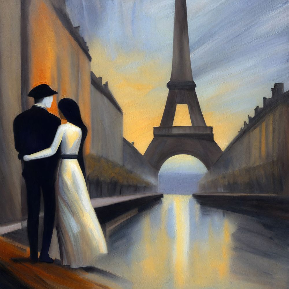 Romance In Paris III art print by Ronald Bolokofsky for $57.95 CAD