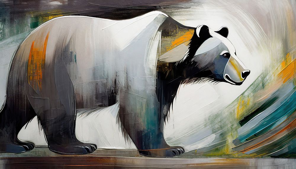 Bear in Abstraction art print by Ronald Bolokofsky for $57.95 CAD