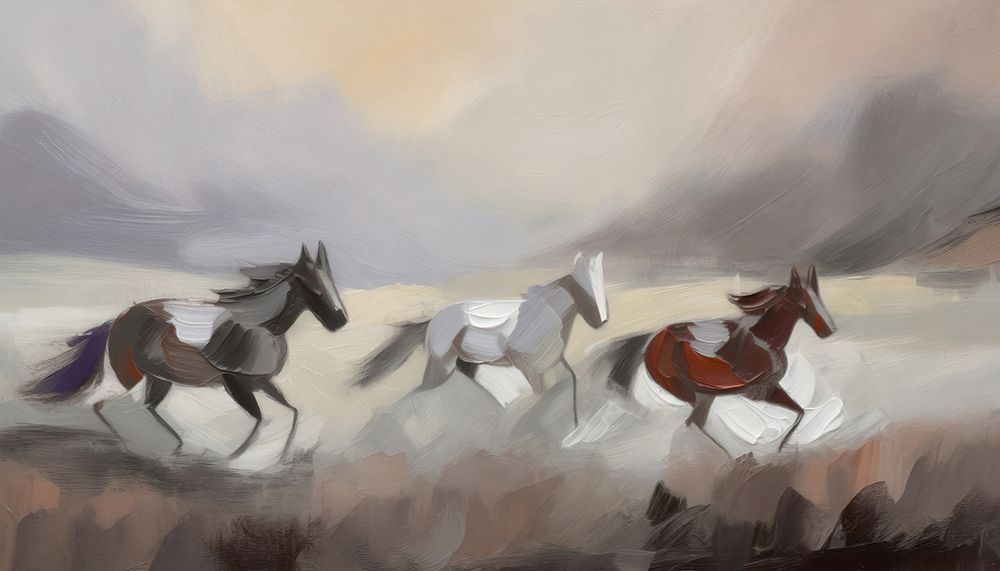 Galloping Shadows art print by Ronald Bolokofsky for $57.95 CAD