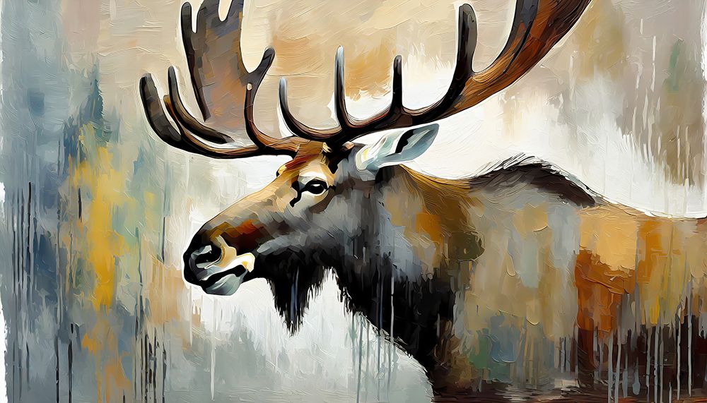Majestic Moose art print by Ronald Bolokofsky for $57.95 CAD