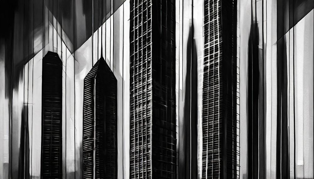 Rise of Skyscrapers art print by Ronald Bolokofsky for $57.95 CAD