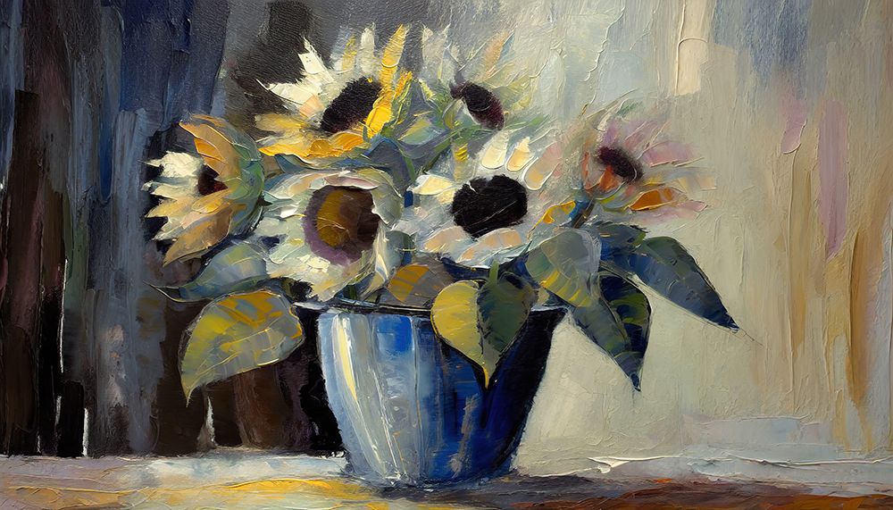 Potted Sunflower Bouquet II art print by Ronald Bolokofsky for $57.95 CAD
