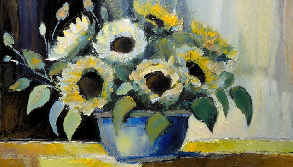 Potted Sunflower Bouquet III art print by Ronald Bolokofsky for $57.95 CAD